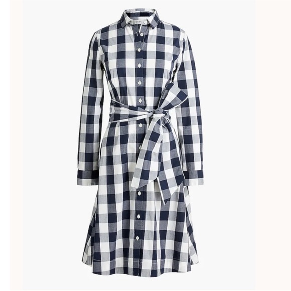 J. Crew Dresses & Skirts - J. Crew Buffalo check shirt dress